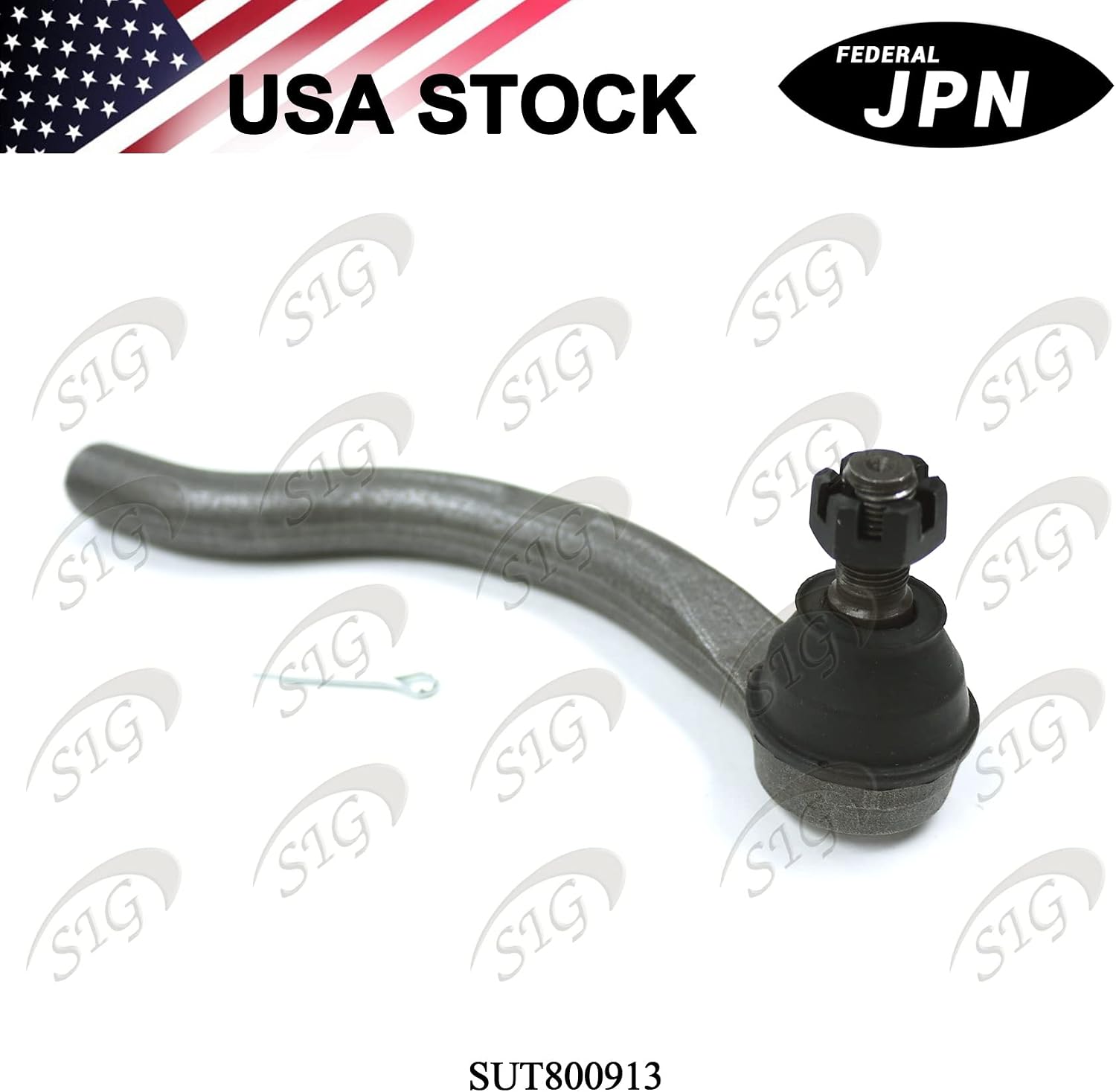 Front Right (Passenger Side) Outer Tie Rod End Compatible with Acura & Honda Model ILX & Civic (Replacement# 53540TR0A01, ES800913) - SUT800913