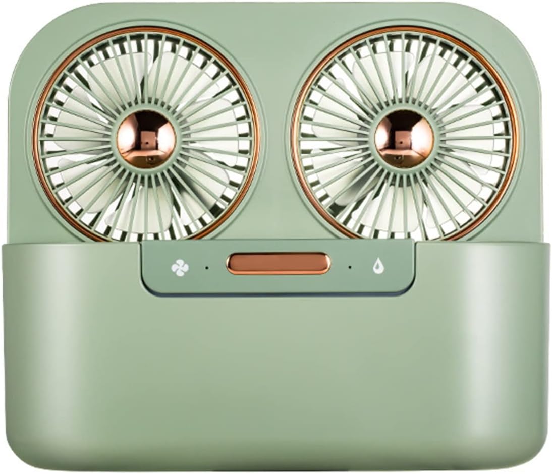 Chargeable Home Office Leafs Air Conditioner Desk Water Cooling Fan With Spray Humidifier
