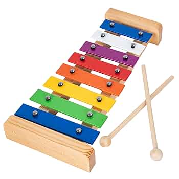 希少 河合楽器 おと積み木 鉄琴 マレット付き ハードケース 希少