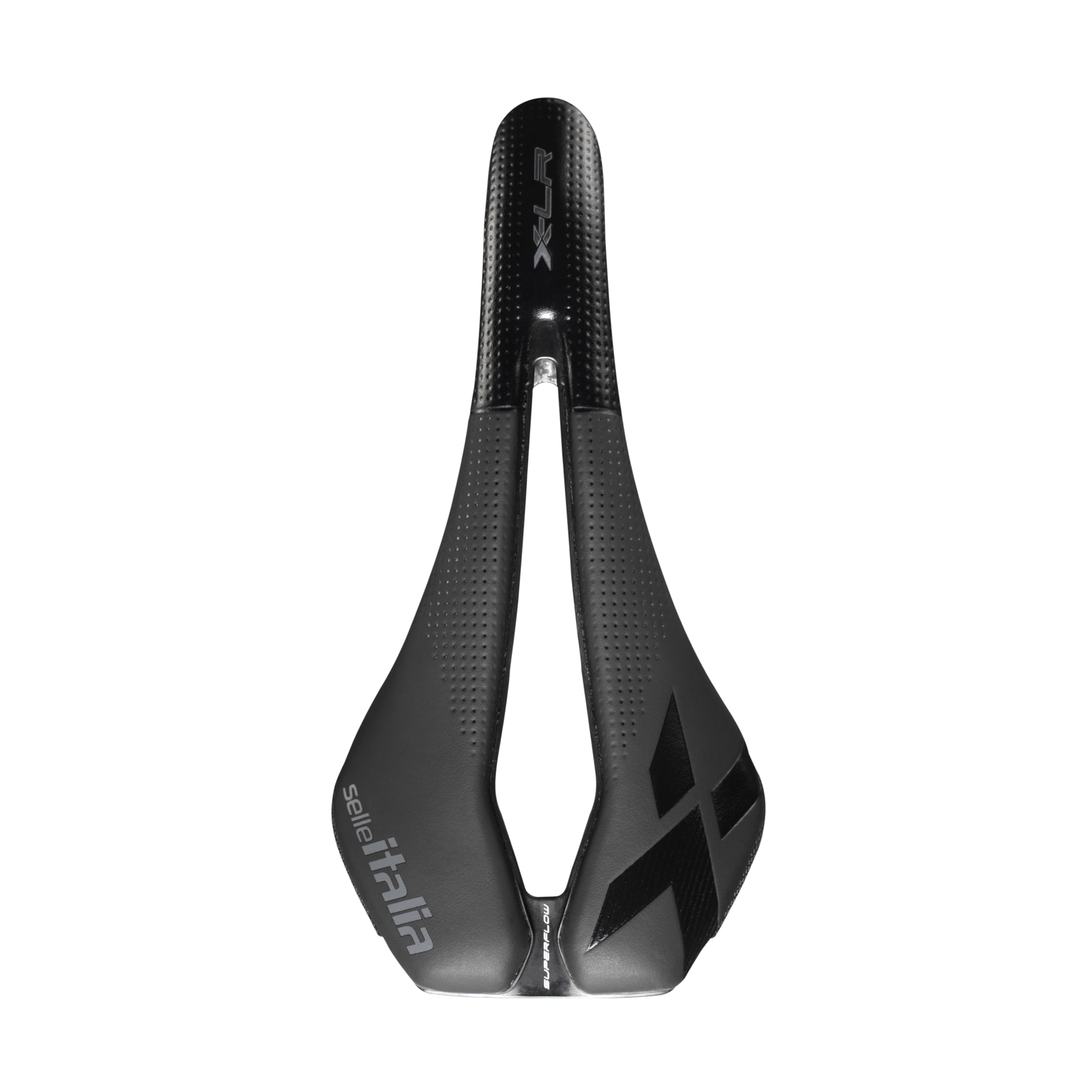 Selle Italia - Sella Bici MTB X-LR Kit Carbonio Superflow, Rail Carbon/Keramic Ø7x9, Sella off-Road Perfomance Fibra-Tek Leggera, Comfort, Ammortizzatore, Bordi rinforzati