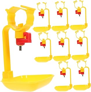 GANAZONO Chicken Nipple Waterer 10Pcs Chicken Water Drinkers Chicken Nipples Drinker Cups Poultry Drinking Cups Water Dispensers Chicken Drinker