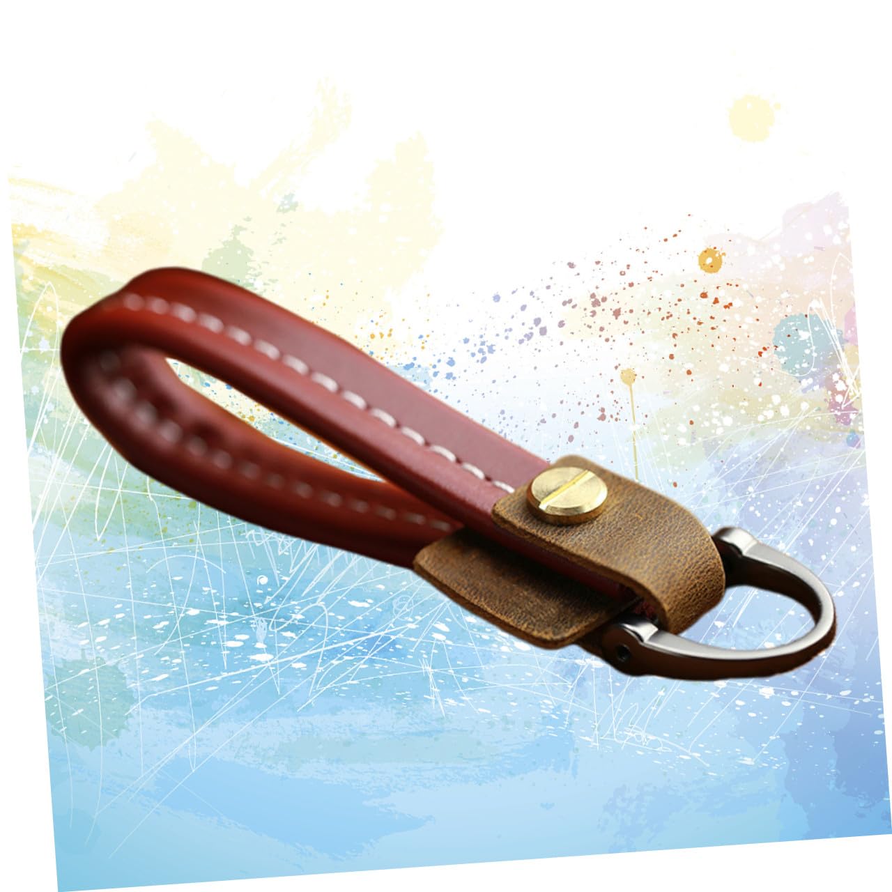 CALLARON 2St Vintage Leder Schlüsselanhänger Kamera-Lederband Auto-Schlüsselanhänger Schlüsselanhänger für Männer Schlüsselanhänger am Handgelenk ID-Karten-Schlüsselband Einfach Armband