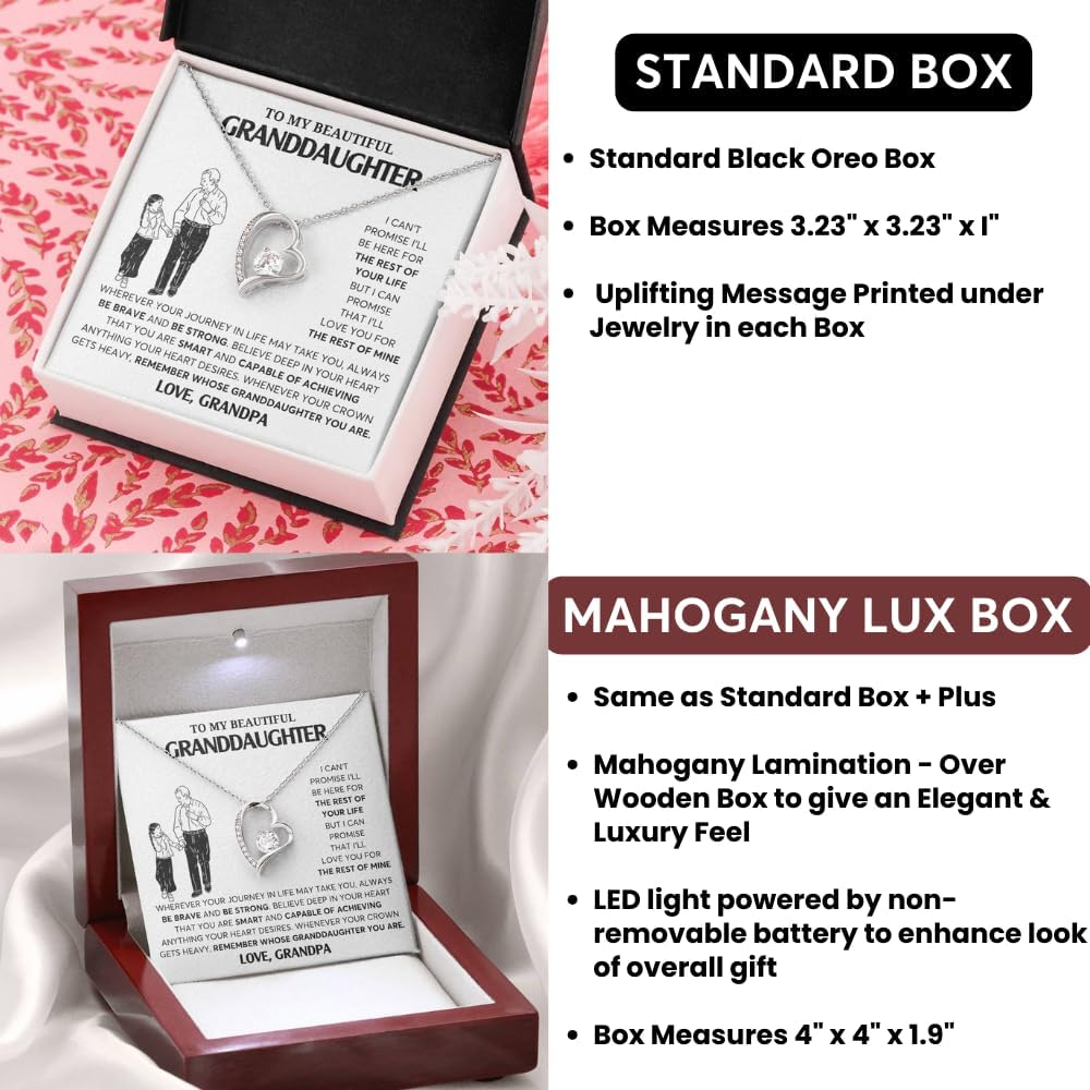 Jewelry To My Granddaughter Necklace, Granddaughter Jewelry Gift, Granddaughter Necklace, Gift For Her, Gifts From Grandpa