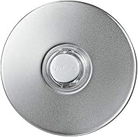 Broan-NuTone PB41LSN Lighted Round Stucco Doorbell Pushbutton, Satin Nickel 2.5" - UV Resistant, Weatherproof for Home Entry