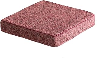 XGXQBS Cojín De Asiento para Comer Grueso: Cojín De Sillón para Adultos, Jardín Oficina Cojín De Sillón para Adultos Gruesas Cojines De Asiento-Rojo 50x50x8cm(20x20x3)