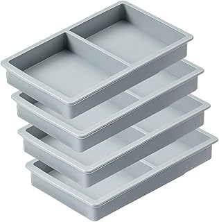 Separadores de bandejas de silicona para alimentos para cosecha, liofilizadora, bandejas medianas, paquete de 4 reutilizables, color verde, separan alimentos, aptos para lavavajillas, resistentes a