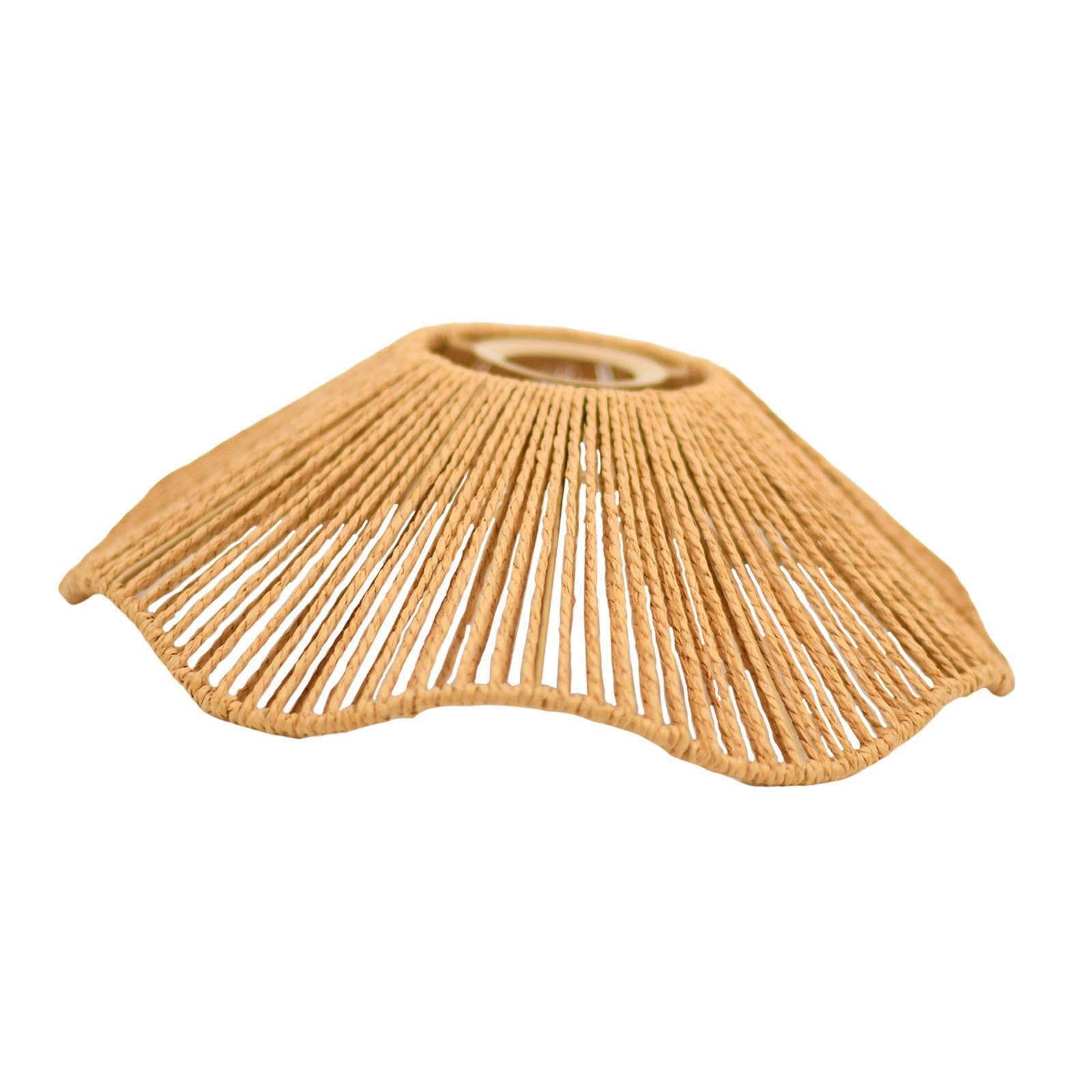 KESOTO Paralume in Corda Intrecciata, Copertura per Lanterna a Soffitto, Paralume per Lampada a Sospensione per Copertura della Lampada a Sospensione, Giallo