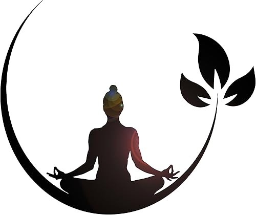 Vinilo adhesivo de pared para sala de yoga, silueta de Buda, sala de meditación, meditación budista, hogar, decoración de estudio zen, arte