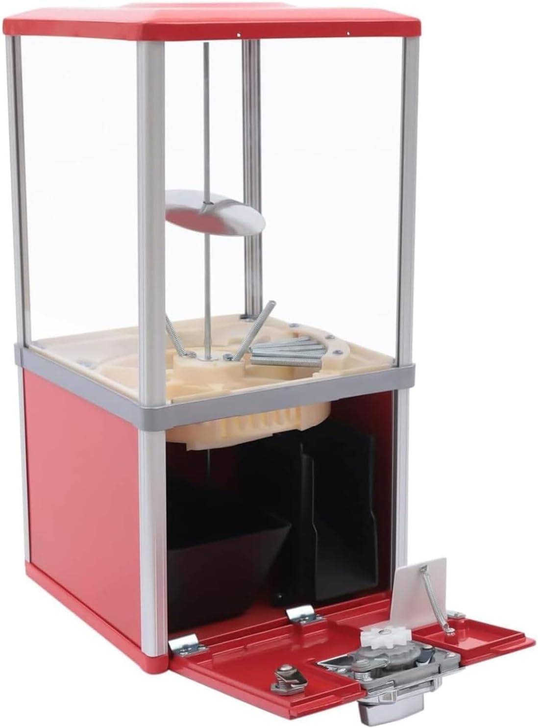 コインスロット付きカプセルマシン、自動販売機、キャンディーマシン、商業用チューインガムマシン、4.5〜5.5 cmのボール用の安定し  3連コンパートメント おもちゃ ミニ自動販売機、業務用キャンディガムボールマシン、ゲームストア向け