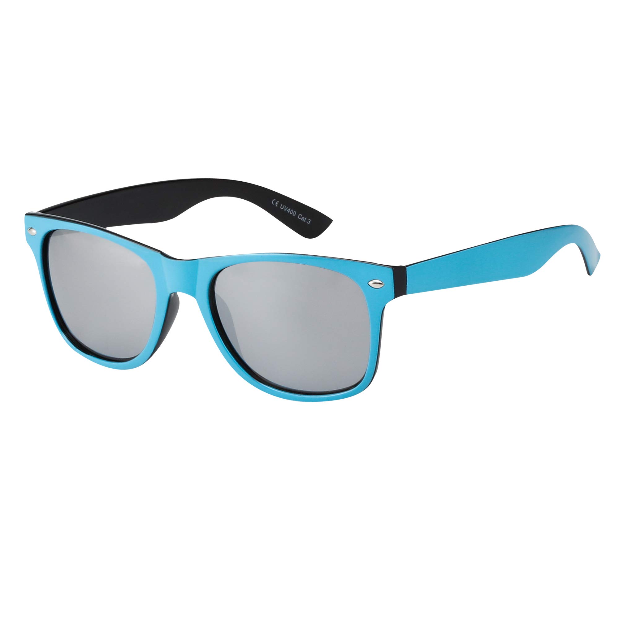Asvp Shop Men's Blue / Black Mirror (Wf24) Asvp Shop® Wo Classic Sunglasses Shades Vintage Retro
