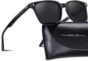 CARFIA Retro Polarised Sunglasses for Women UV400 Protection Driving Outdoor Acetate Frame