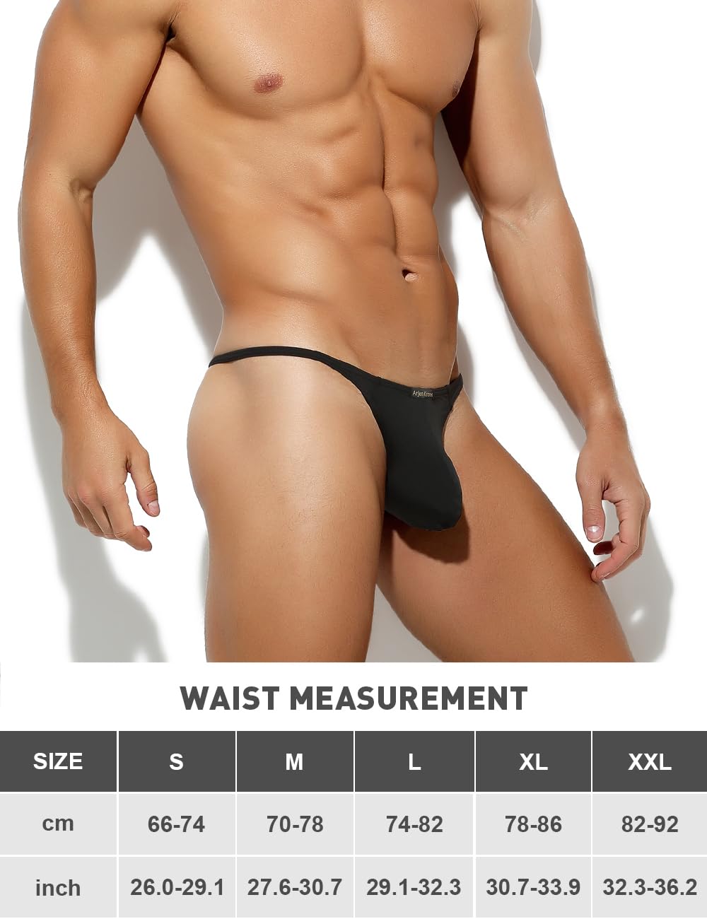 Casey Kevin Tanga Hombre Sexy Ropa Interior, Tanga Clásico de Talle Bajo, Men Thong