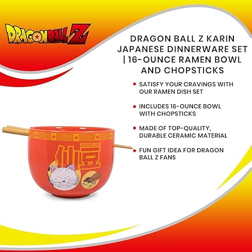 Miniatura 7 de JUST FUNKY Dragon Ball Z - Cuenco de color naranja, cuenco de 14 onzas