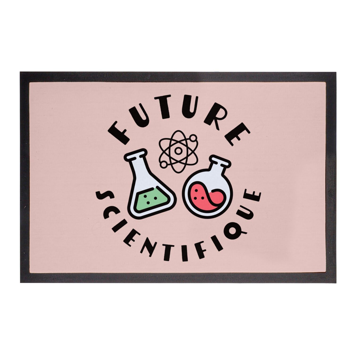 Paillasson Rose Future Scientifique | Tapis d'entrée Sciences 60x40cm