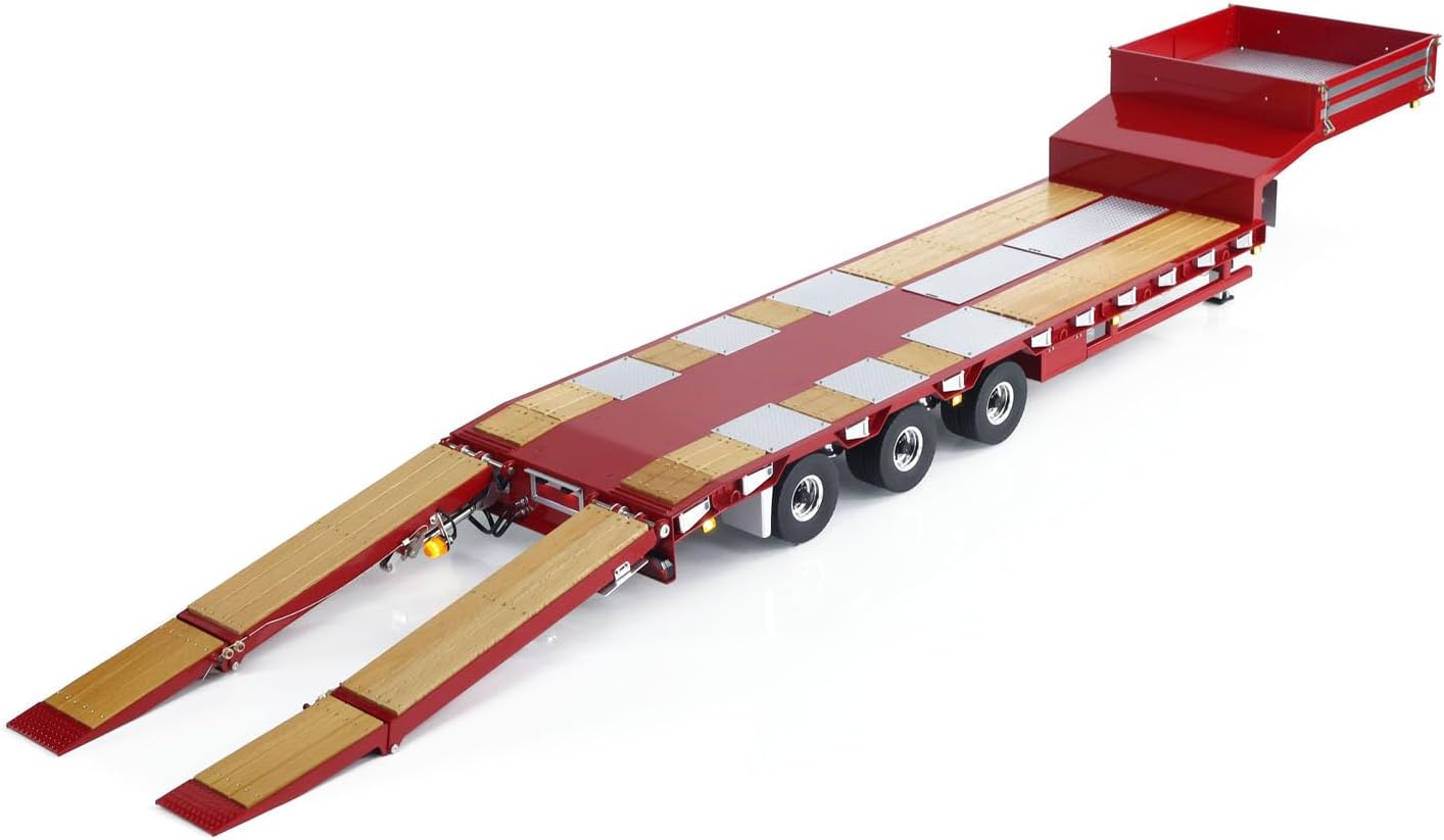 TOUCAN RC HOBBY LESU Electronic Lifting Metal Trailer for 1/14 RC Tractor Truck Dumper Lorry Car