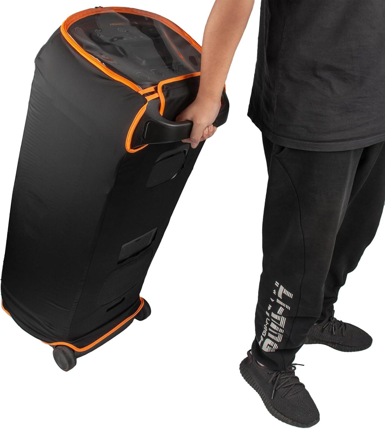 Dust Cover Protective Case for JBL Partybox Ultimate, Stretch Speaker Cover Dust Case with Zippered Window & Breathable Mesh, Dustproof Scratch-Resistant Slip Sleeve