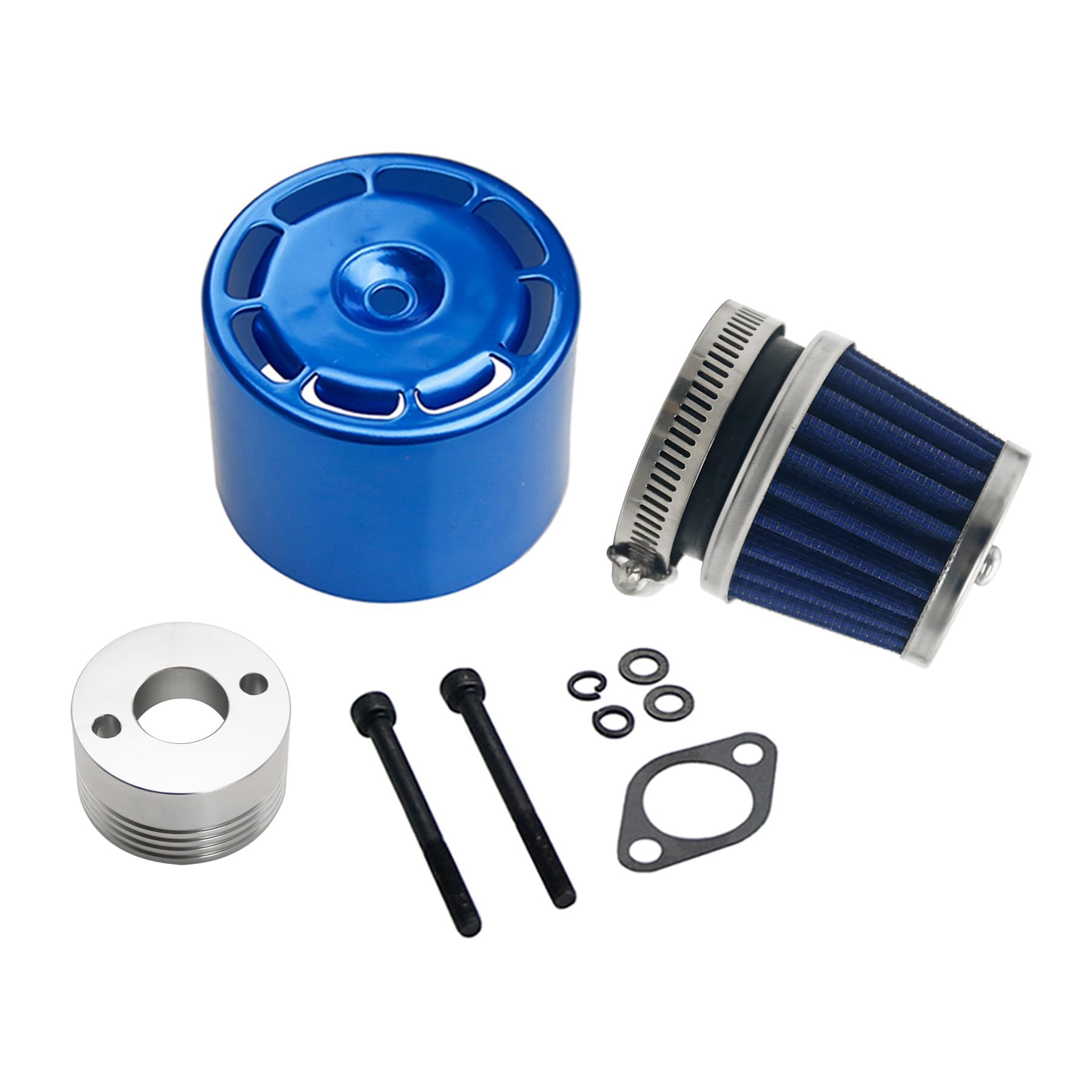 smTSRC RC Air Filter Set with Metal Cover for 1/5 HPI RV KM Baja 5B 5T 5SC SS RC Car Part