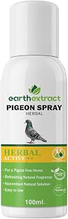 Earth extract 100% Herbal Pigeon Repellent Spray For Home & Office | Natural, Irritant-Free, Chemical-Free| Bird Repellent Spray| Safe For Birds | Baby, Plant & Pet Safe | 100ml
