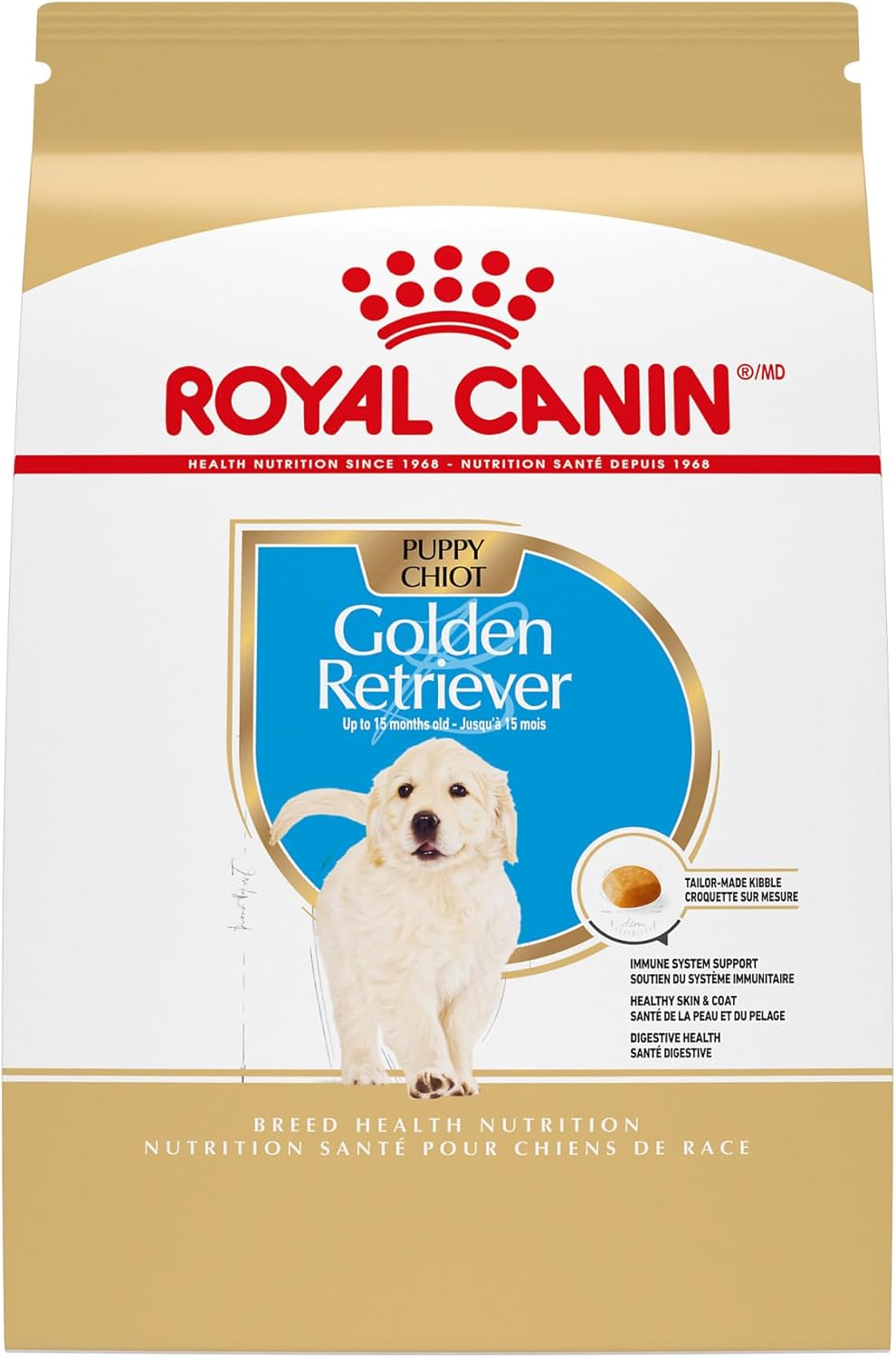 Royal Canin Breed Health Nutrition Golden Retriever Puppy Dry Dog Food, 30 lb Bag