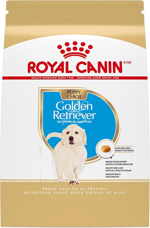 ROYAL CANIN Golden Retriever Puppy Dry Dog Food, 30 lb Bag | Immune System Support, Digestive Health, Skin & Coat Support, For Golden Retriever Puppies, Specialized Kibble