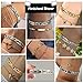 ITingstere Italian Charms Bracelet Sets with 1Pcs Red Starter Brascelet,10Pcs Charms and Opening Tools,9mm Italian Modular Charm Bracelet Link