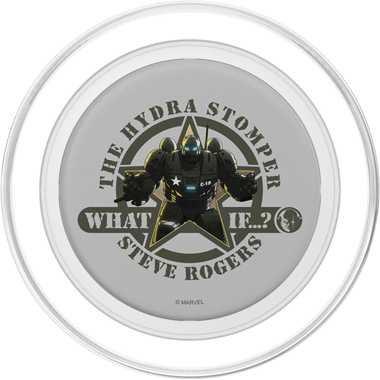 Marvel What If Steve Rogers Hydra Poster PopSockets MagSafe PopGrip for iPhone