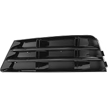 No.8WD807681 Fog Light Grill for Audi A4 B9 2016-2018 Front Left Front Lower Bumper Fog Light Cover Inserts ABS 1 Pc Black