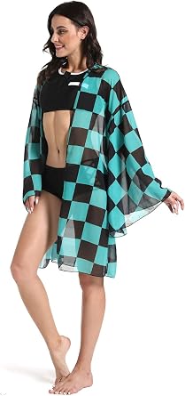 Women Swimsuit Anime Cosplay Bikini Anime Costume Bathing Suit Cover Up Set