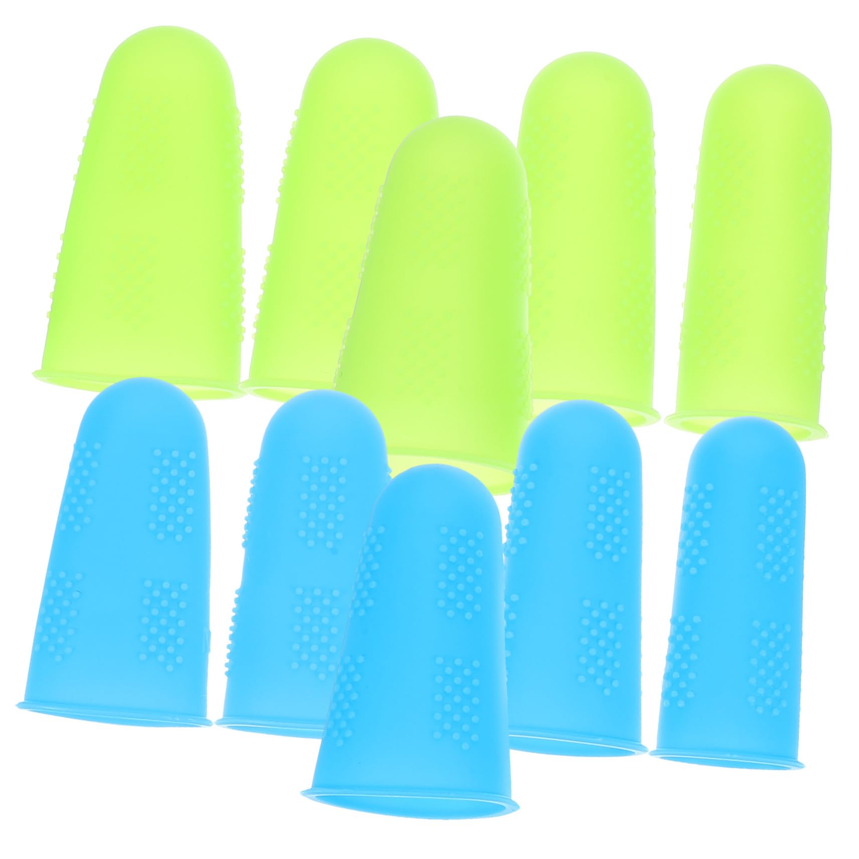 KOMBIUDA 10pcs Fingertip Cover Fingertip Cots Finger Cover Crib Protector Finger Sleeves Non-Slip Cover Finger Cots Finger Protective Cover