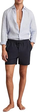 REISS Mens Cliff Plain Drawstring Swimshort