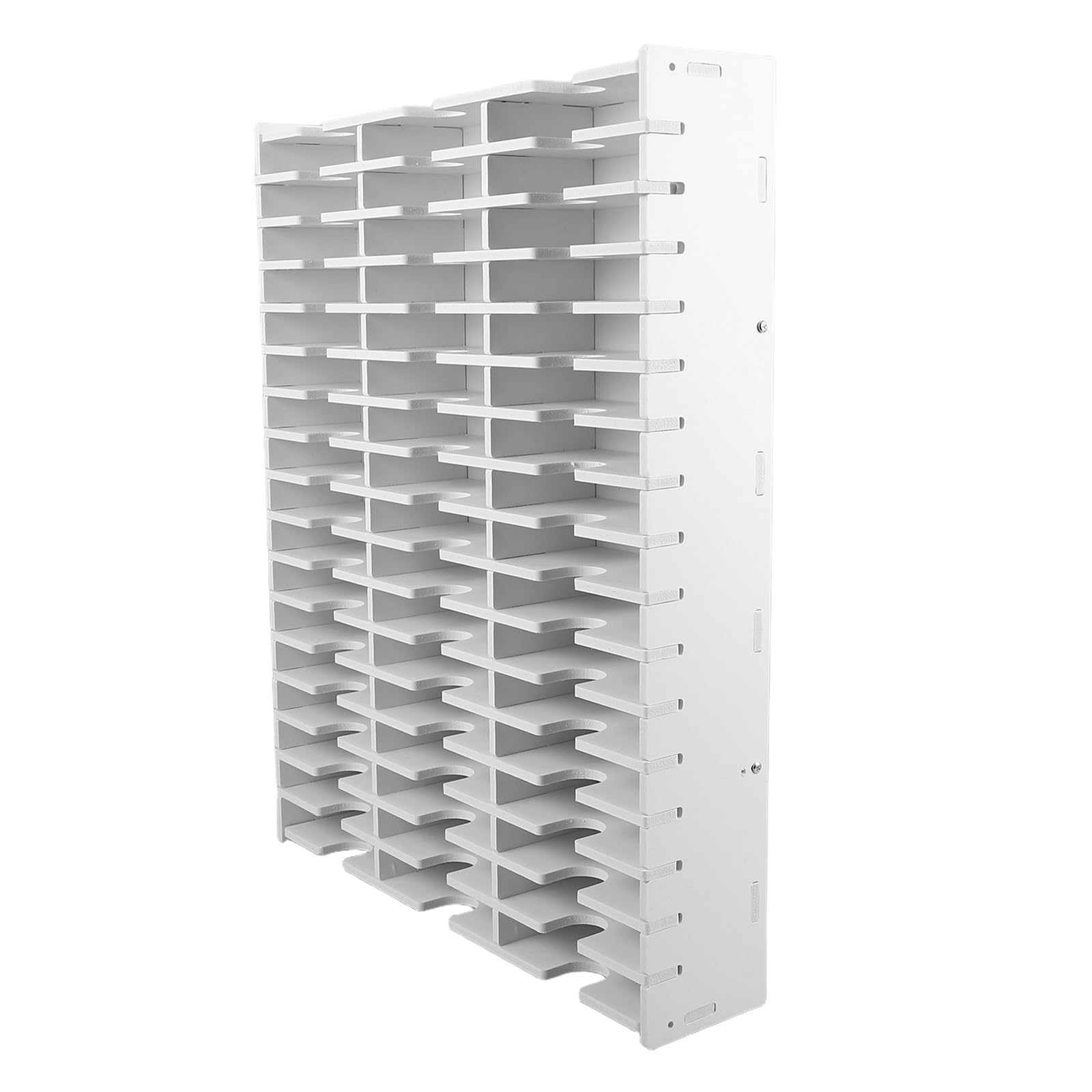 Organizador de Sellos de Pvc Blanco 51 Ranuras para Escritorio
