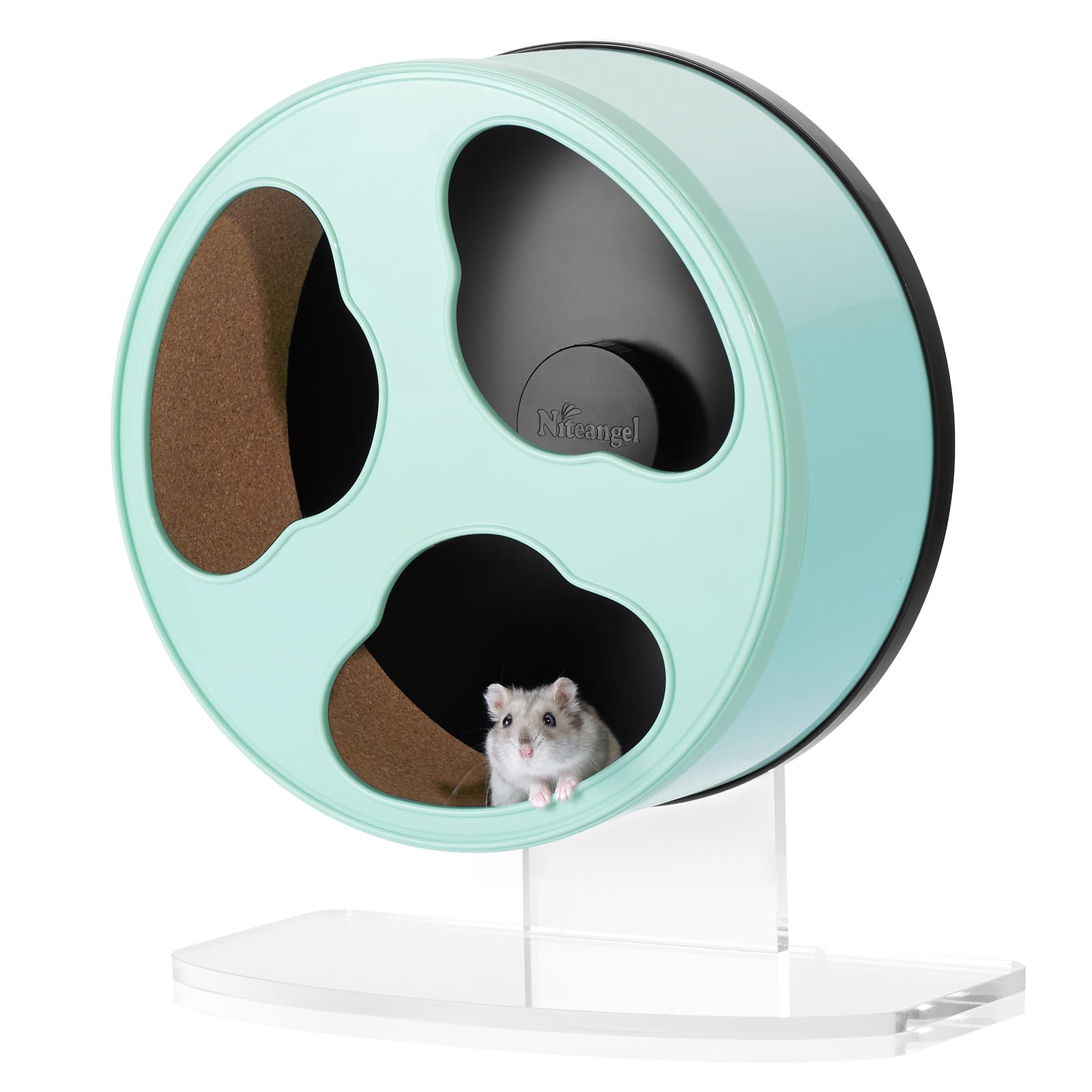 Bucastate Hamster Cage PERSELOSO 9-inch Silent Hamster Wheel – Ultra ...