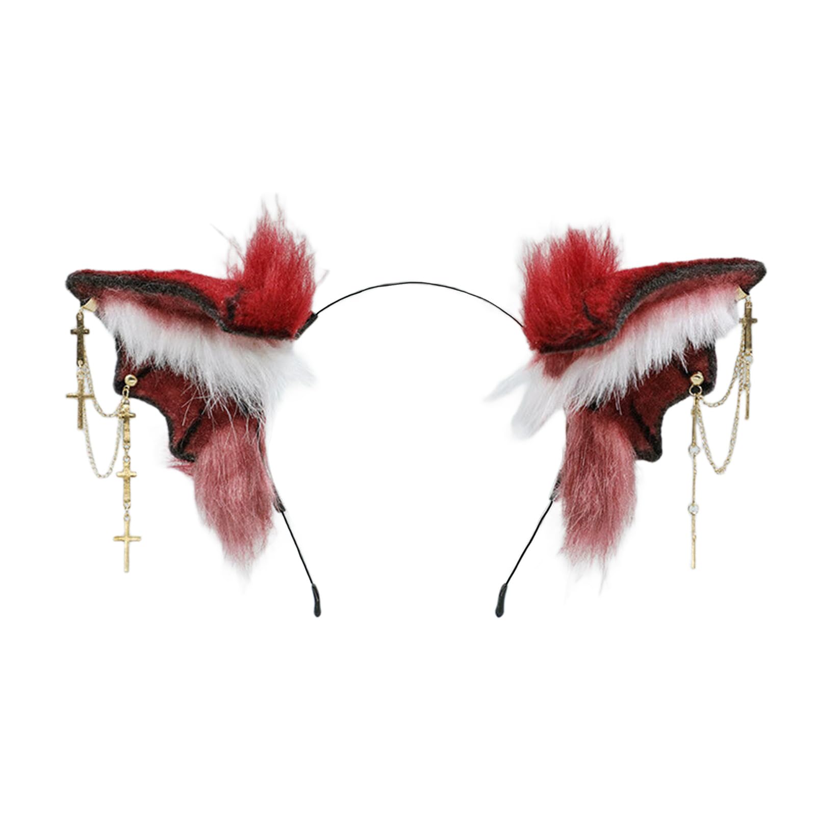 Xinsheinelry Themed Event Headpiece Bloodsucker Bats Headgear Unique Festival Headbands for Anime Themed Event Make Up Anime Bat Ear Headwear