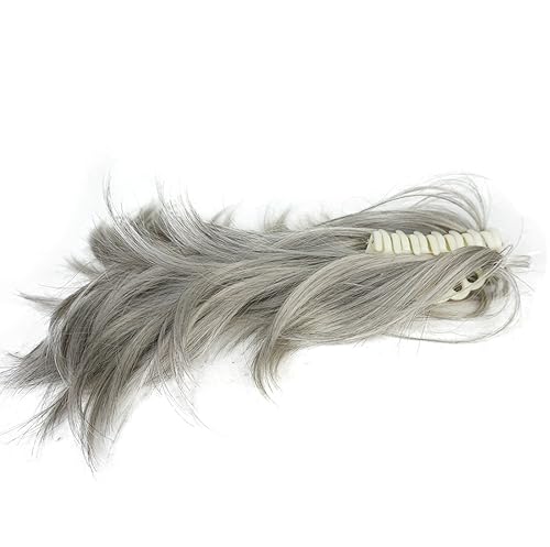 Miniatura 5 de Lydell Extensiones de cabello sintético con pinza de mandíbula (51 gris plateado oscuro)