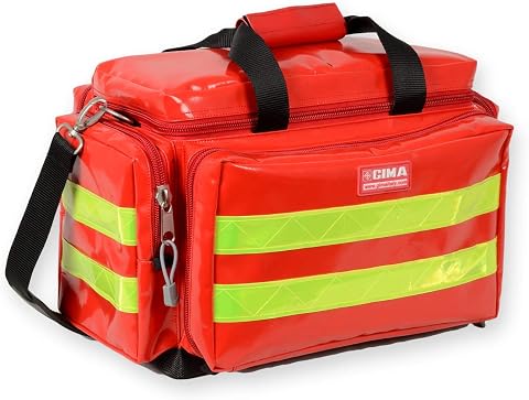 Borsa Smart in PVC, piccola, rossa, per soccorritori, medici, paramedici, professionisti