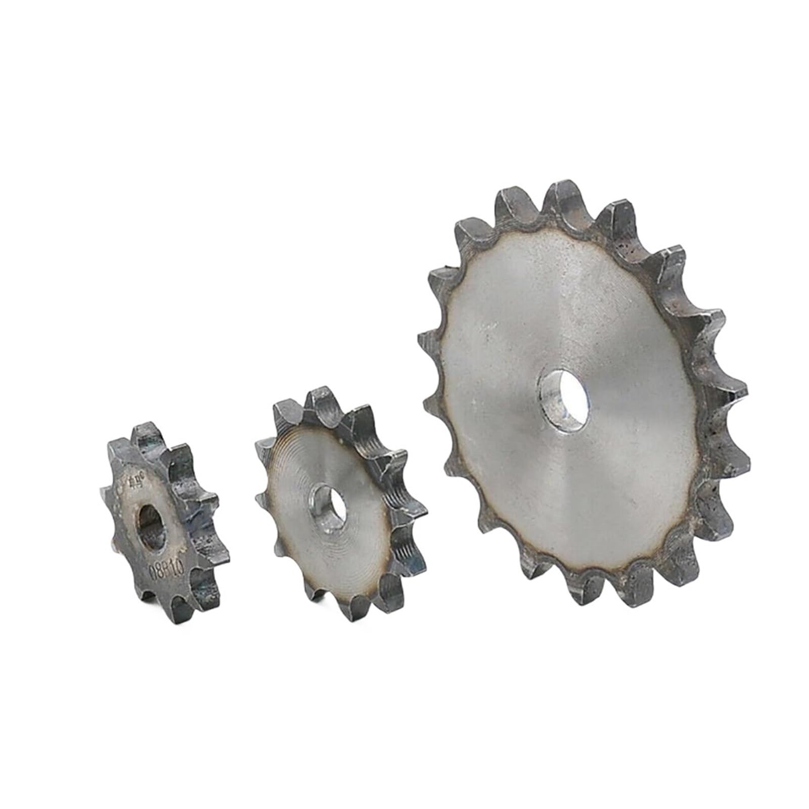 Bevel Gear Pinion Hardware Mechanical 1Pcs Flat Chain Gear 08B 10 Teeth to 25 Teeth Sprocket Wheel A3 Steel Quenching(08B-22 Teeth)
