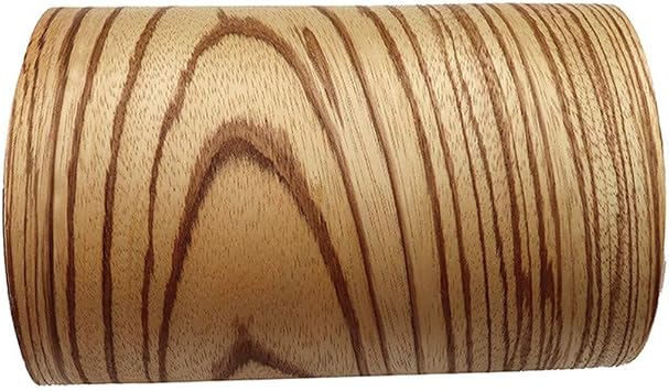 Handmade Zebra Wood Veneer Restoration Sheet Natural Wooden Sticker DIY Material(Overall Size:8.5x100;Thickness:0.25mm)(Flat Cut)