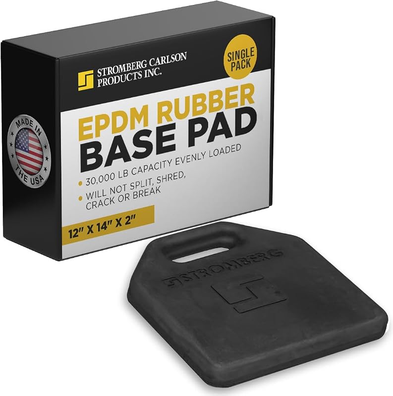 Base para macaco e nivelamento de RV Stromberg Carlson JBP-1214.2 em EPDM, 35,6 x 30,5 x 5,1 cm, 1 unidade