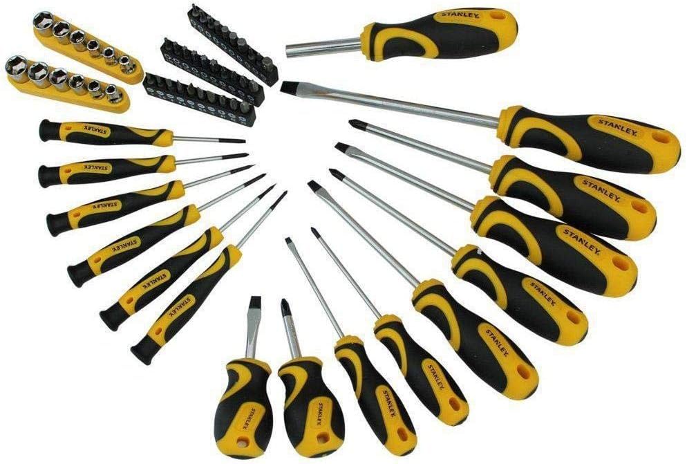 Stanley Screwdriver Set Set (Pack of 58) (One Size) (Yellow