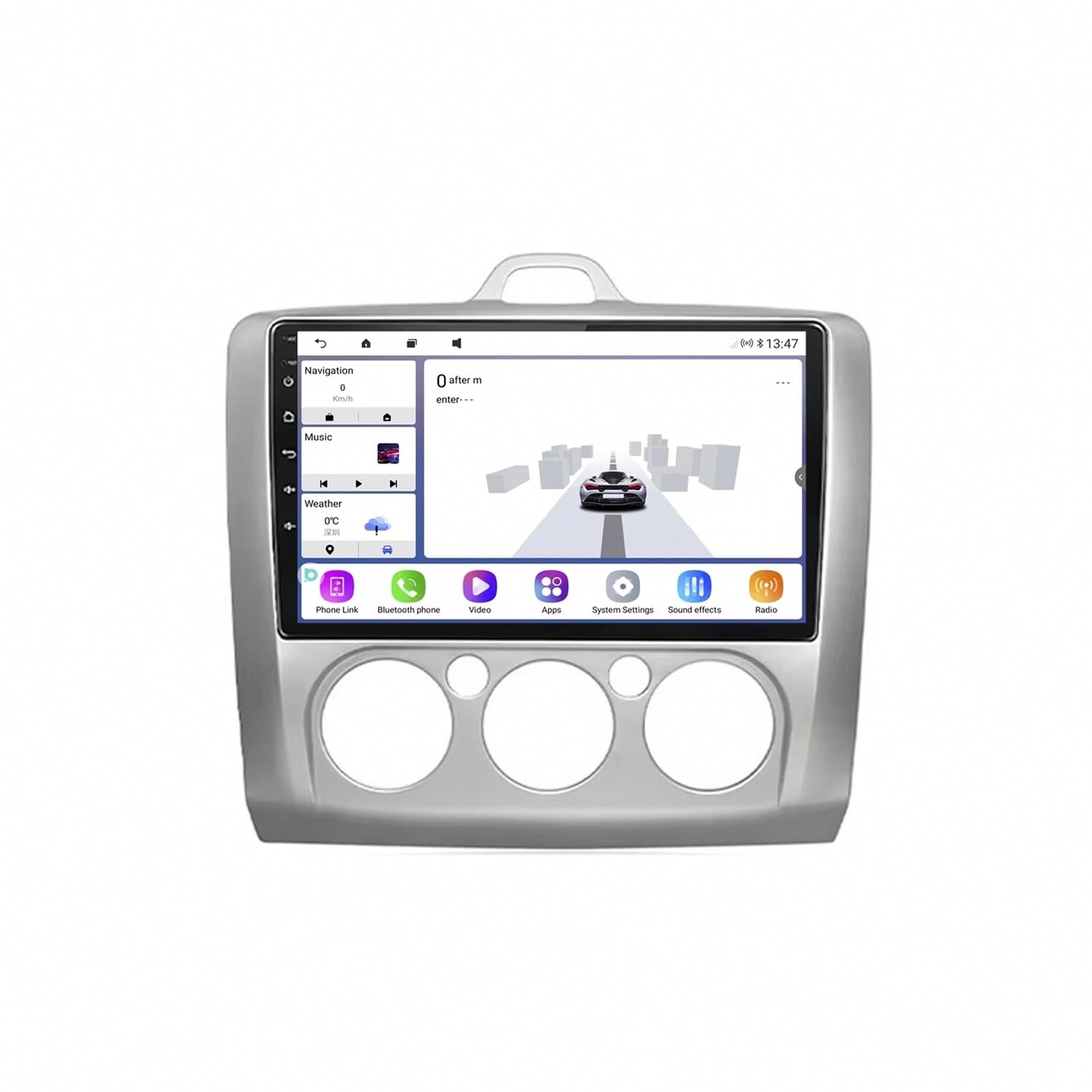 Radio Coche 2 DIN para Ford Focus 2004-2011 con Carplay y GPS 8