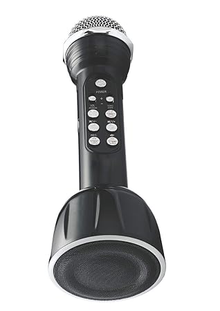 ACESQUARE Type 2 Handheld Wireless Microphone Mic with Audio Recording Bluetooth Speaker & Karaoke Feature for All Tablets PCs iOS Android Smartphones