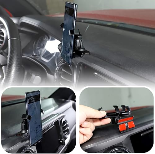 Miniatura 7 de CHEAYAR Soporte para teléfono de automóvil, Tacoma, para todos los teléfonos móviles, clip para tablero, compatible con Tacoma 2015 2016 2017 2018
