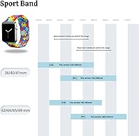 Vista 10 de Silicone Sport Watchband Compatible with Apple Watch