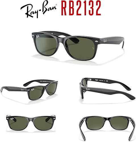 Miniatura 8 de Ray Ban RB2132 Wayfarer - Lentes de sol para hombre y mujer Negro 52 mm