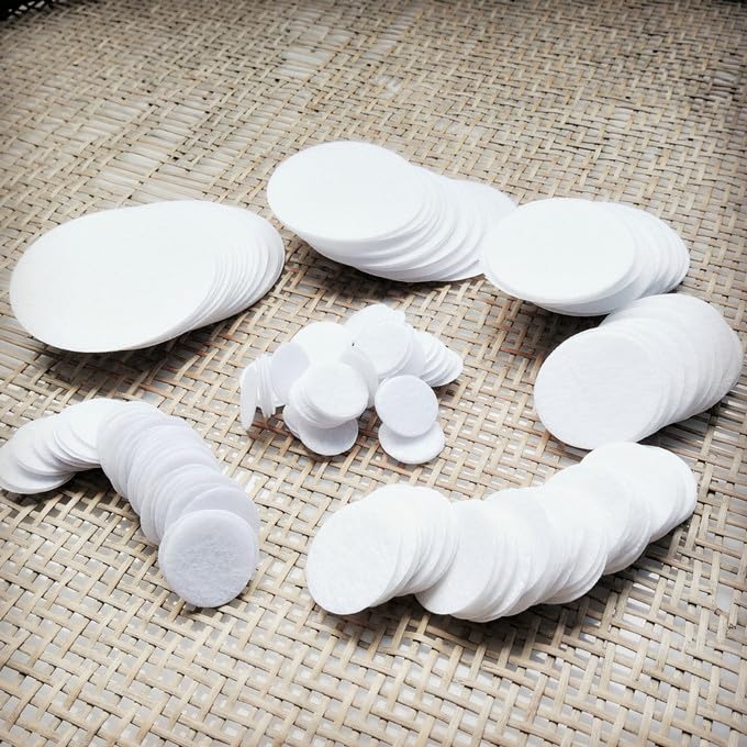 Miniatura 3 de 400 filtros de algodón de microdermabrasión blanco, repuesto para máquina de microdermoabrasión de 0.394 pulgadas, filtros de dermoabrasión de 0.394