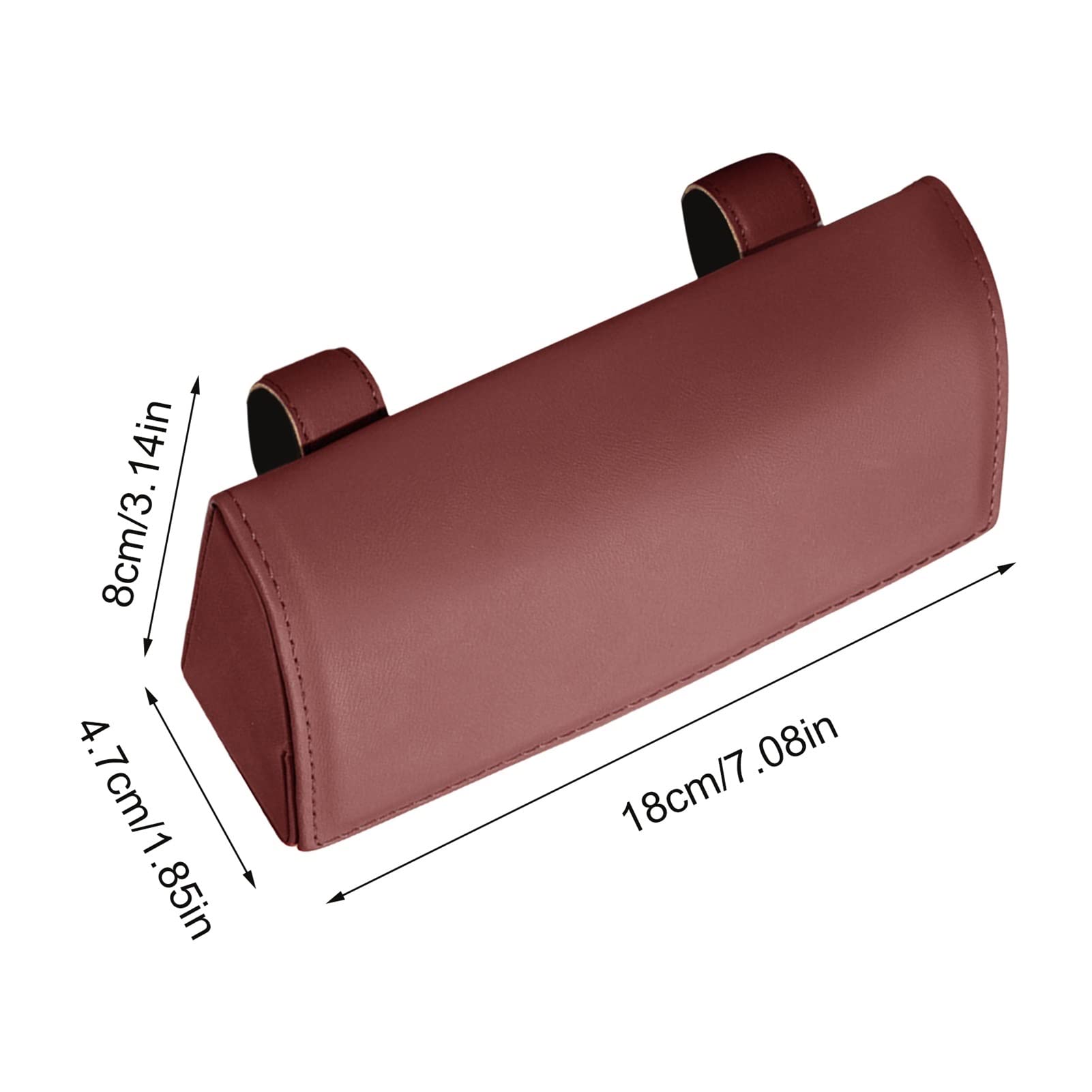 Xuanqingyi Store Uchwyt na okulary przeciwsłoneczne Visor Magnetyczne skórzane etui na okulary kompatybilne z osłoną przeciwsłoneczną samochodu Anti-Cratch PU Skórzane etui na okulary przeciwsłoneczne