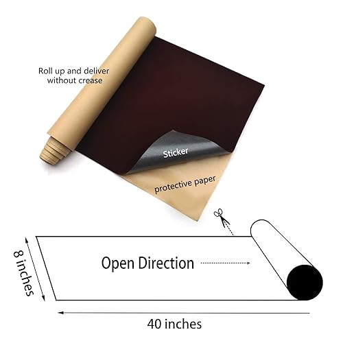 Miniatura 2 de Parche autoadhesivo de terciopelo para sofá, parche de microfibra, parche de reparación de tela para sofá, cinta de tela para muebles, sofá (caqui,