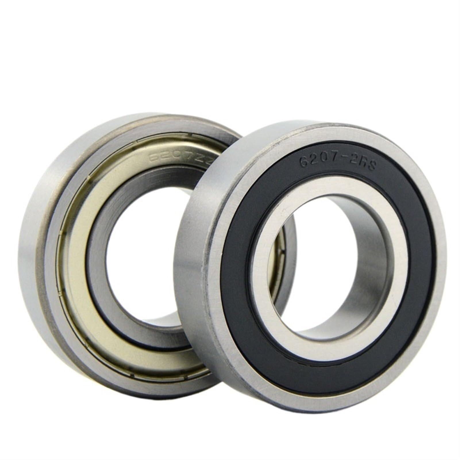 Roulements à billes gorge profonde, 10 pièces, 6204 20x47x14mm 6205 25x52x15mm 6206 30x62x16mm, roulements ZZ 2RS,Durabilité améliorée(ABEC-5,6205 ZZ 25x52x15)