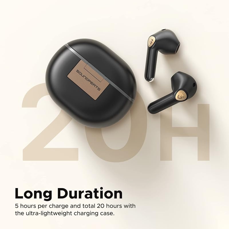 SoundPEATS Air3 Deluxe HS Bluetooth Fülhallgató LDAC Hi-Res Hangzással, 5.3 Vezeték Nélküli, ENC Mikrofonnal, 14.2mm Meghajtó, Játék Mód, 20