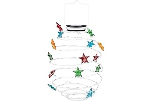 VCUTEKA Hanging Spiral Solar Lantern